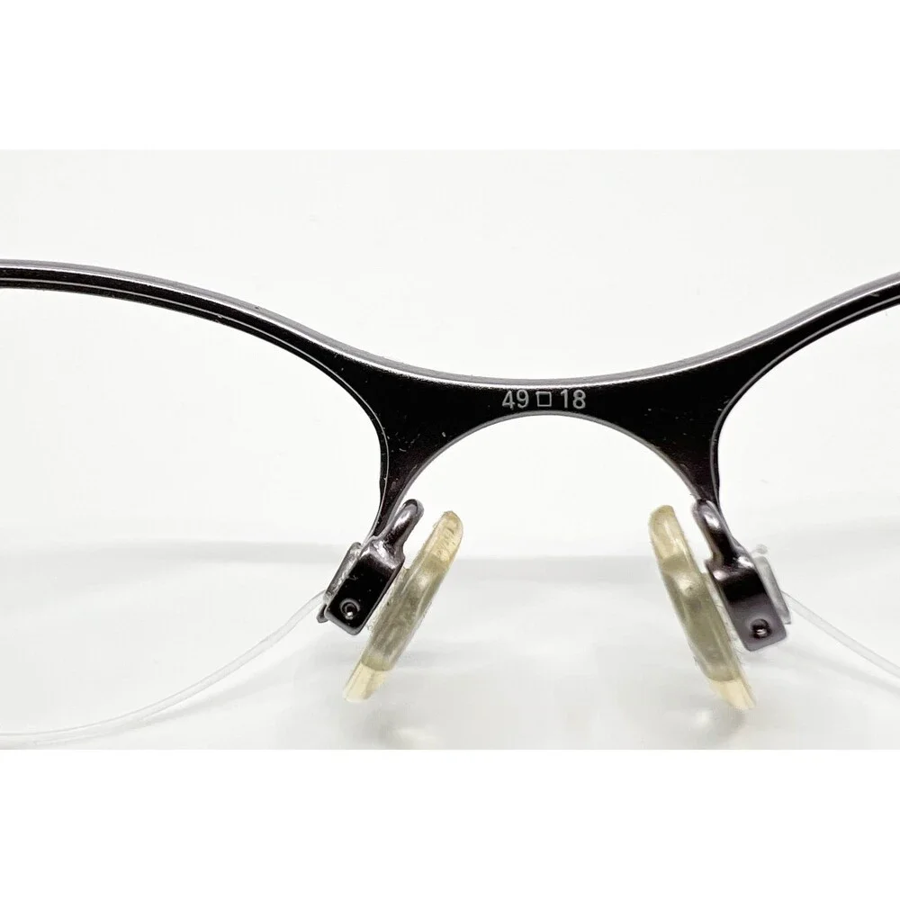 Via Spiga Eyeglasses Women Purple Gabetti 760 Semi Rimless Cat Eye 49-18-135